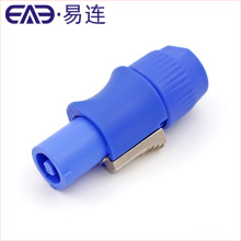 Enchufe de plástico IP44 Tornillo Pantalla LED azul Enchufe 3 polos Conector de cable bloqueable NAC3FCA YF